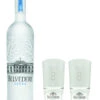 Belvedere Vodka 0,7 Liter Mit 2 Belvedere Gläsern -Weinladen Belvedere mit2 Longdrinkgl sern xYXc