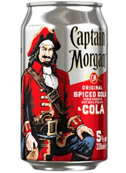 Captain Morgan Spiced Gold & Cola 0,33 Liter Dose