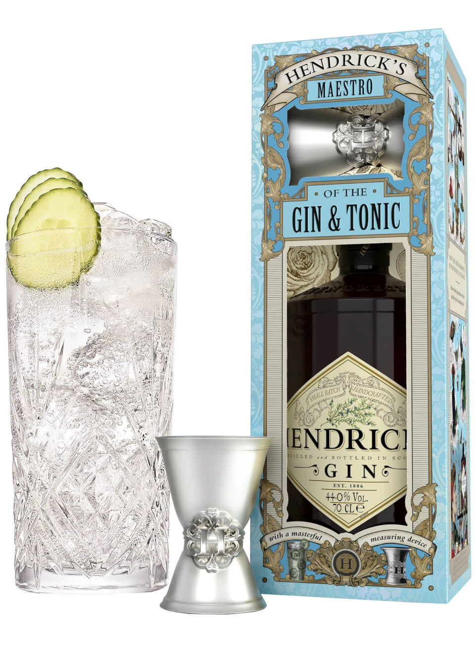 Hendrick's Gin 0,7 Liter Mit Jigger 5 Hendrick's Gin 0,7 Liter Mit Jigger – Bild 3