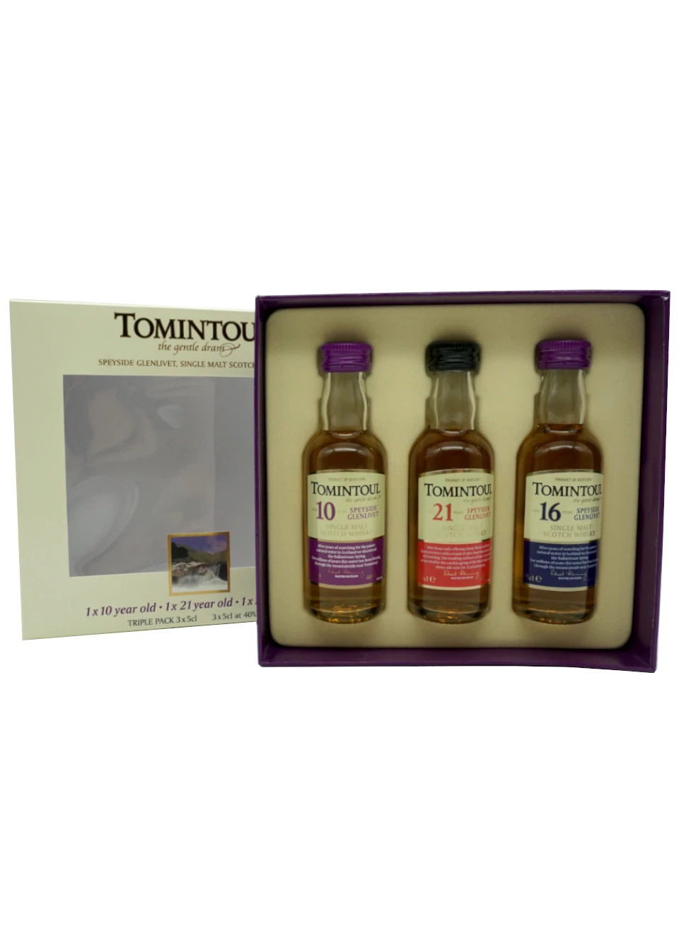 Tomintoul Whisky Tri Pack 3x 0,05 Liter 3 Tomintoul Whisky Tri Pack 3x 0,05 Liter