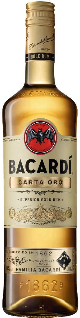 Bacardi Rum Carta Oro 0,7 Liter 3 Bacardi Rum Carta Oro 0,7 Liter