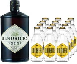 Hendrick's Gin 0,7 Liter Mit 12x Goldberg Tonic Water