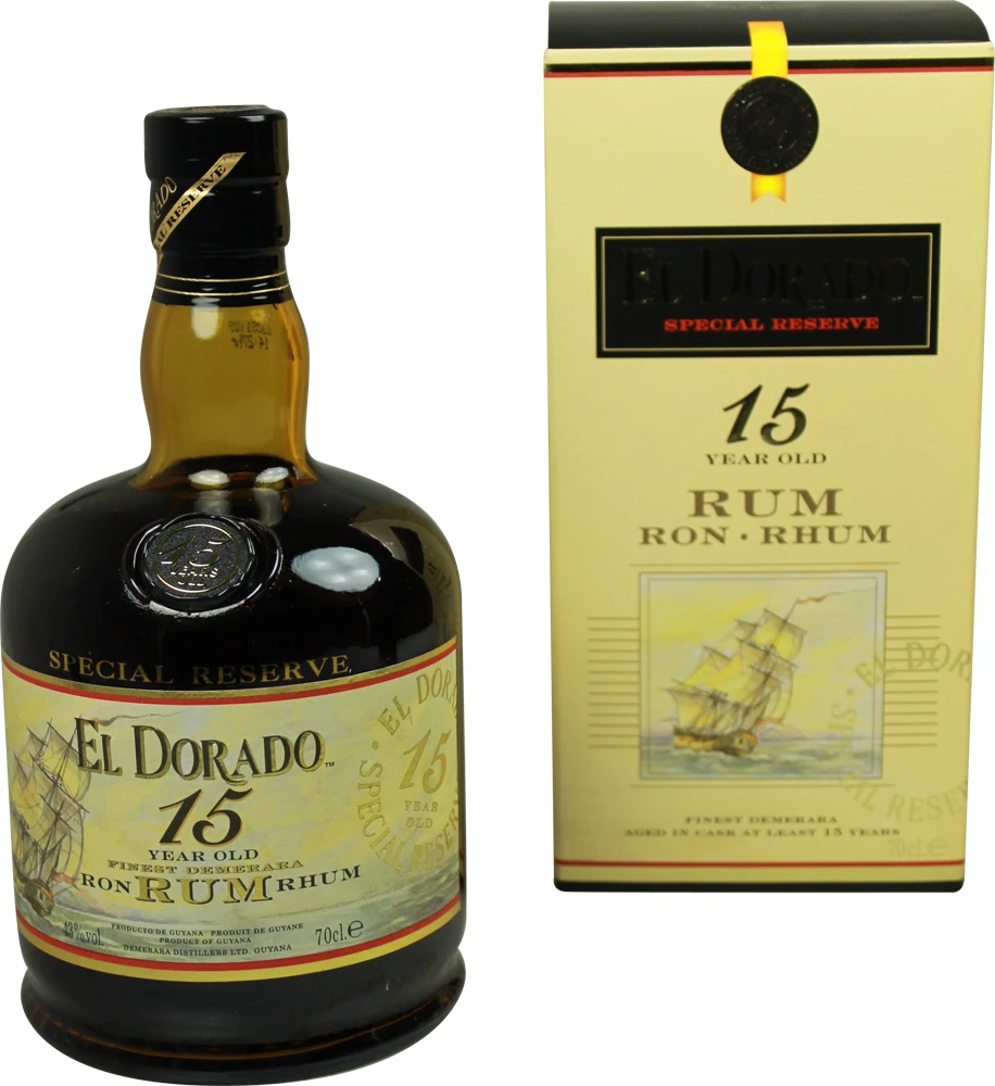 El Dorado Rum 15 Yrs. 0,7 Liter 4 El Dorado Rum 15 Yrs. 0,7 Liter – Bild 2