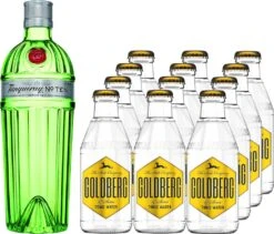 Tanqueray No. 10 Gin 0,7 Liter Mit 12x Goldberg Tonic Water 0,2 Liter