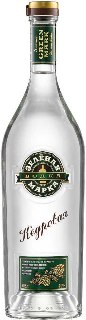 Green Mark Vodka Cedar Nut 0,5 Liter 3 Green Mark Vodka Cedar Nut 0,5 Liter
