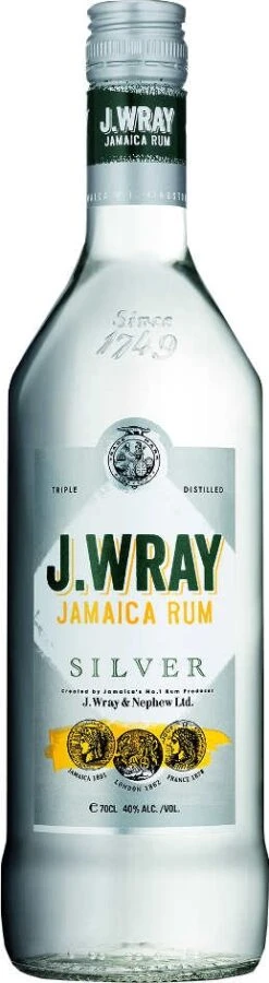J.Wray Silver Rum 0,7 Liter 40%