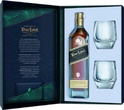 Johnnie Walker Whisky Blue Label 0,7 Liter In Geschenkbox Mit Zwei Gläsern -Weinladen johnnie walker whisky blue label 0 7l in geschenkbox mit zwei 6069