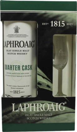 Laphroaig Whisky Quarter Cask 0,7 Liter In Geschenkpackung Mit Glas