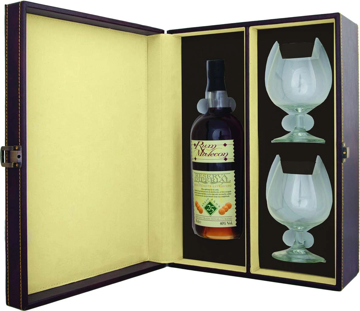 Ron Malecon 25 Jahre Mit 2 Gläsern 3 Ron Malecon 25 Jahre Mit 2 Gläsern