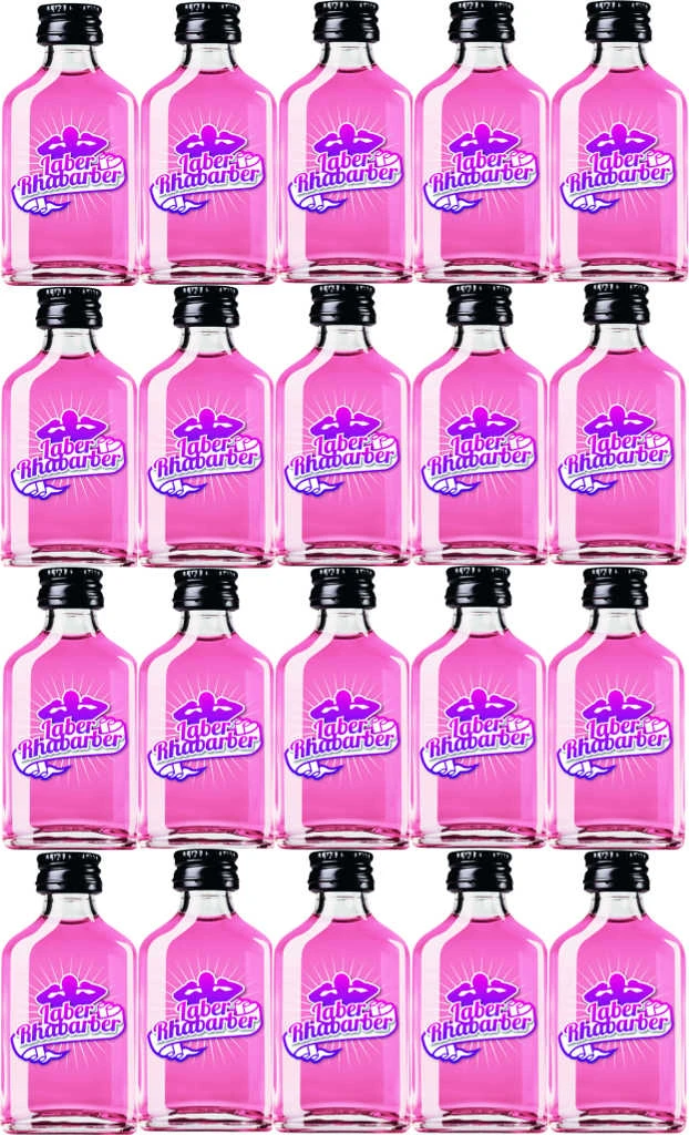 Laber Rhabarber Faschingslikör 20er Pack 3 Laber Rhabarber Faschingslikör 20er Pack