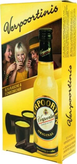 Verpoorten Eierlikör 0,1 Liter + 5 Chocobecher